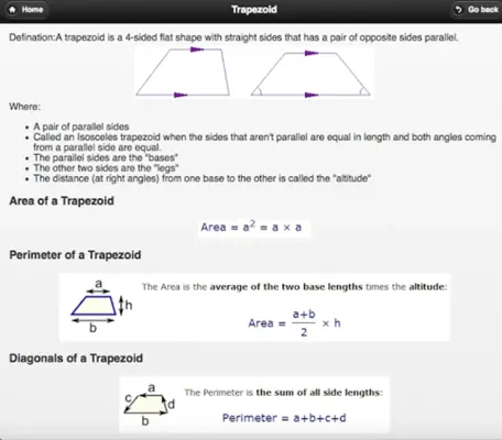 Mathematics Basics android App screenshot 2